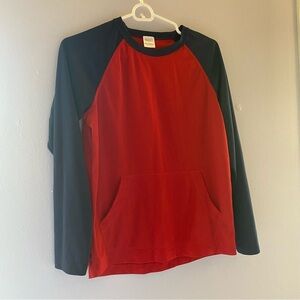 Hanna Andersson Wicking type fabric athletic top 160/14-16 with pocket